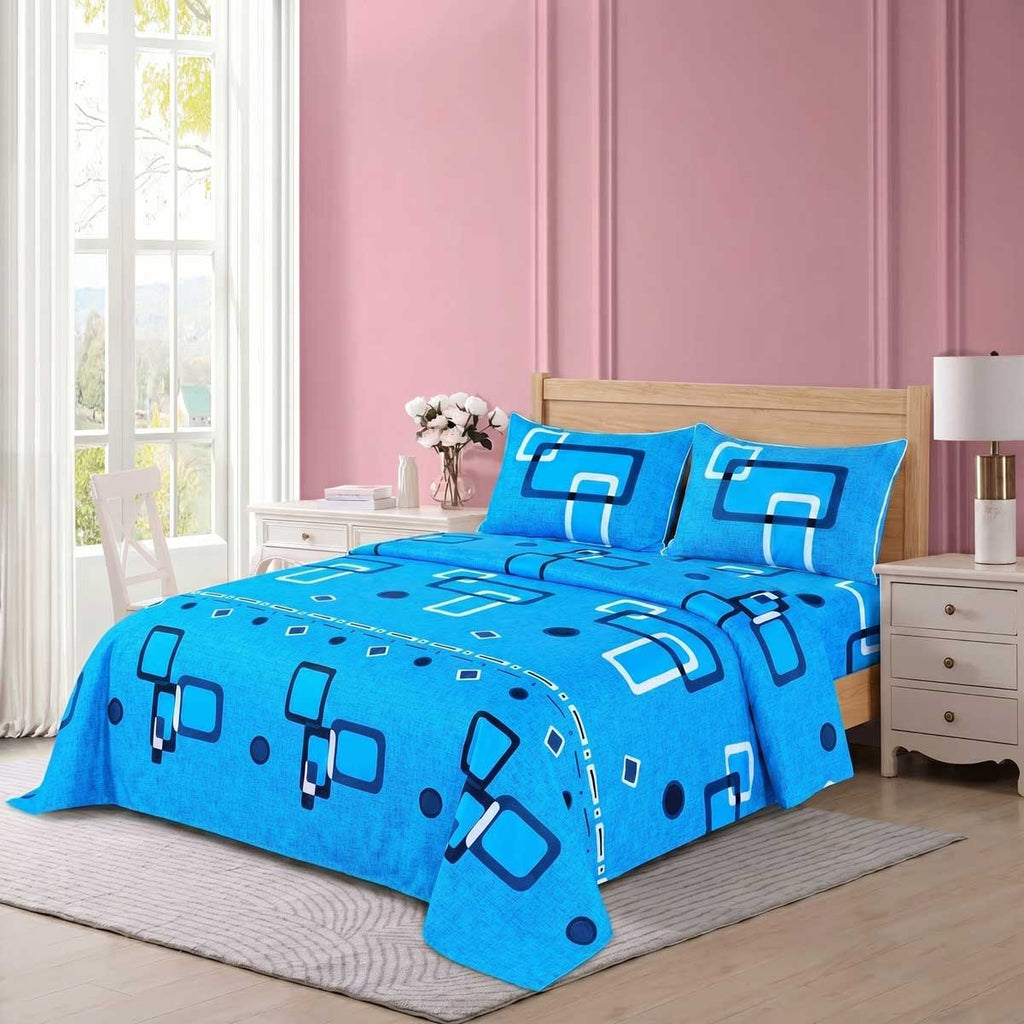 3 Pcs Cotton King Size Bedsheet
