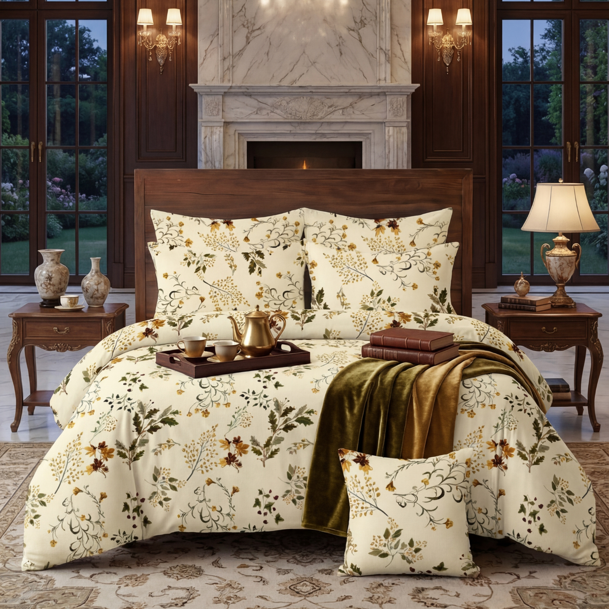 DEWDROP Comforter Set- 7 Pcs - Aspire Bedding