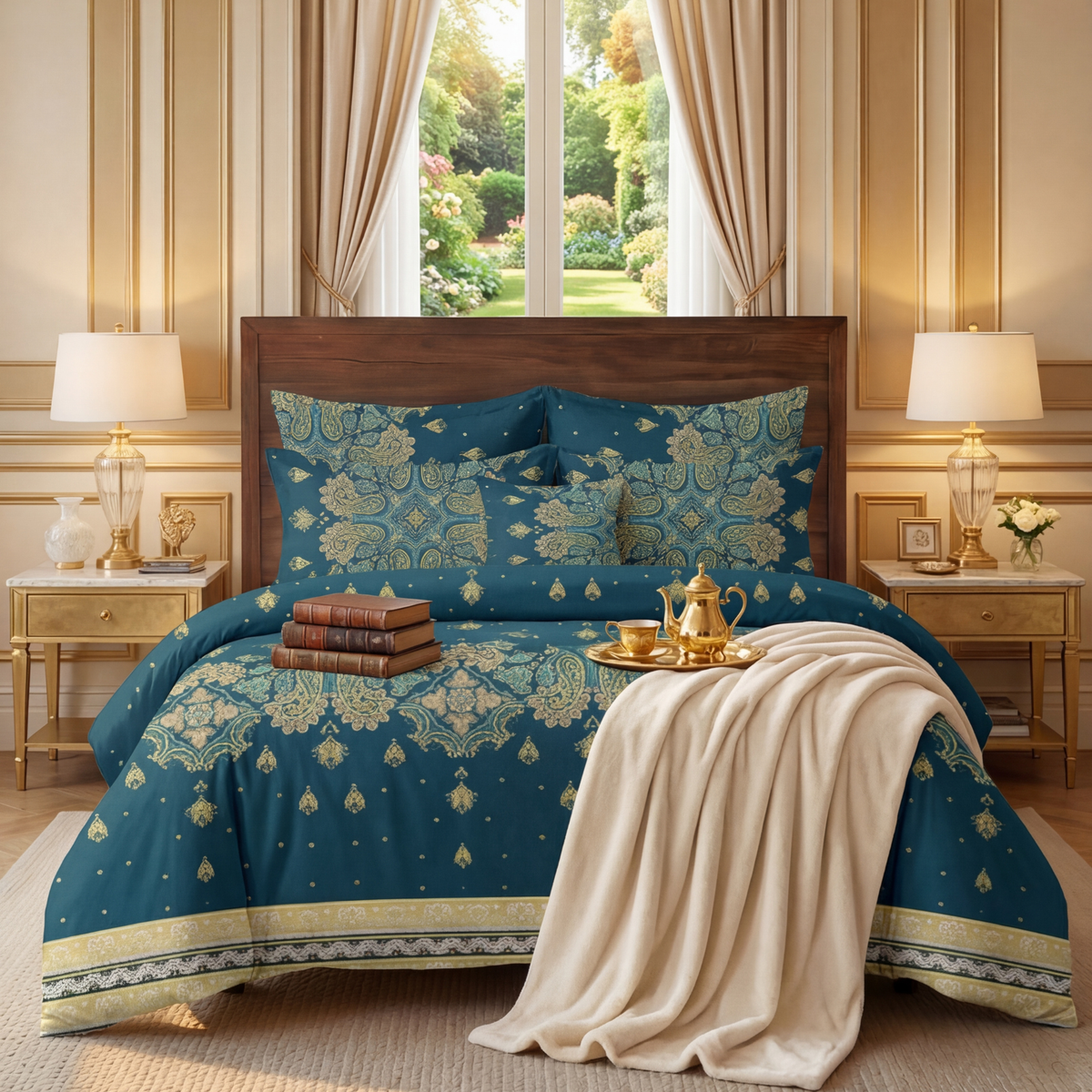 ripon Comforter Set- 7 Pcs - Aspire Bedding