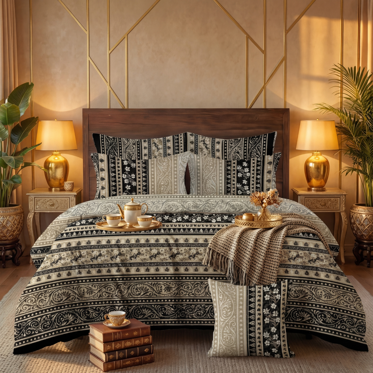 FOURRA Comforter Set- 7 Pcs - Aspire Bedding