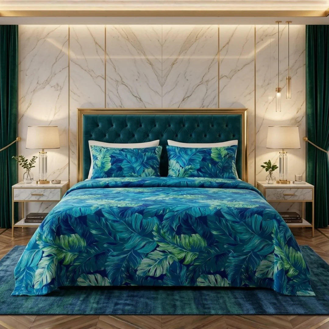 3 Pcs Cotton King Size Bedsheet