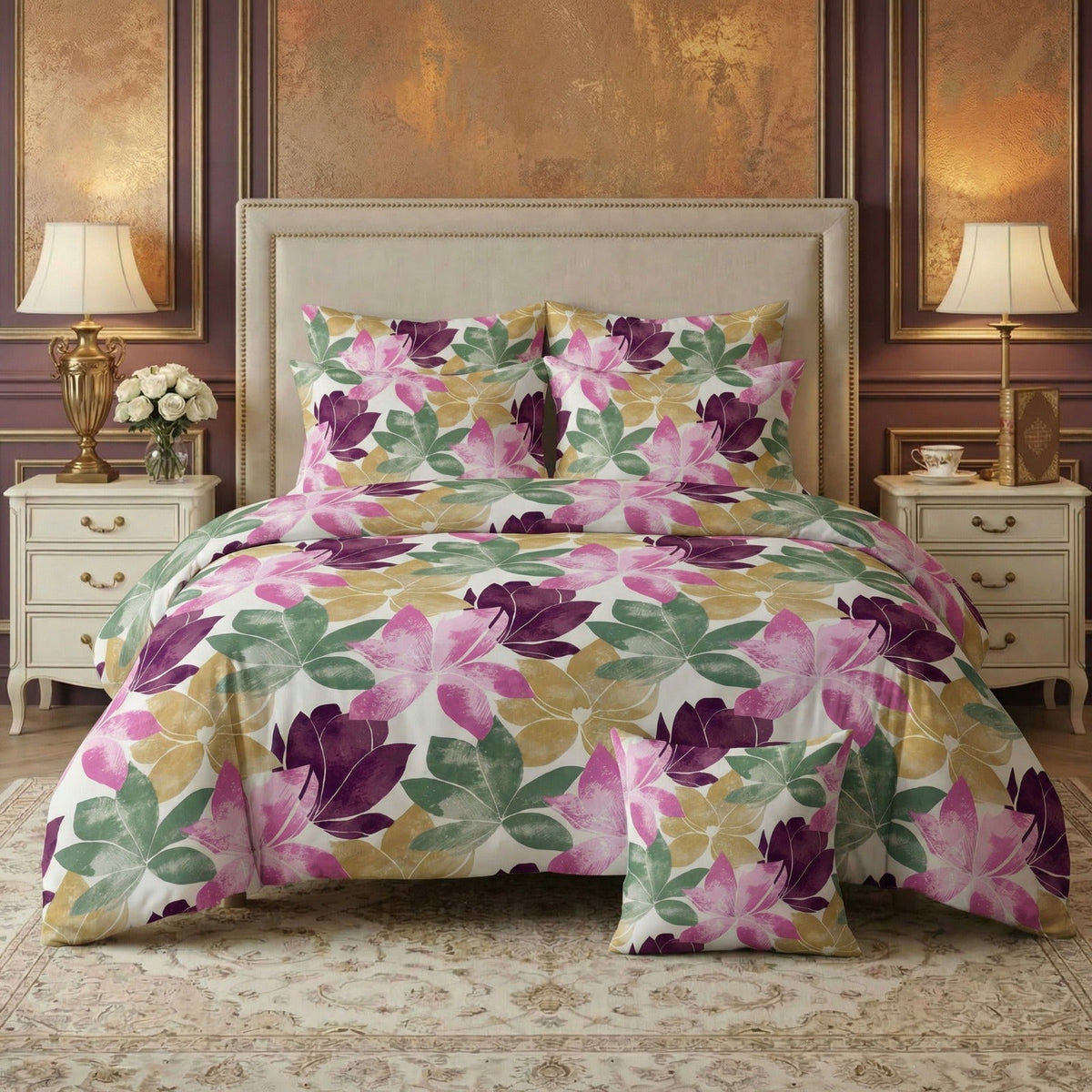 MULTI Comforter Set- 7 Pcs - Aspire Bedding