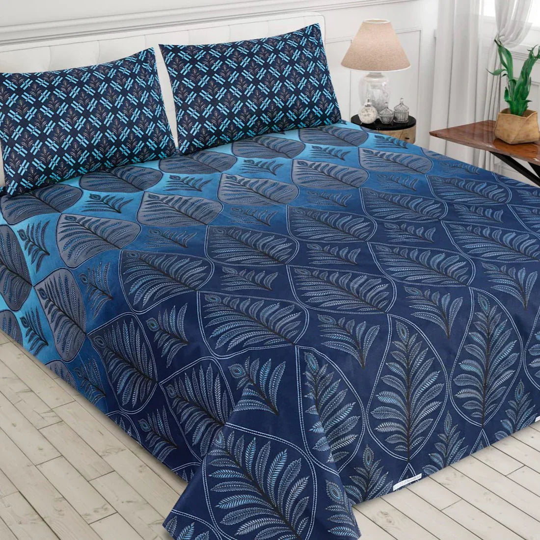 3 Pcs Cotton King Size Bedsheet