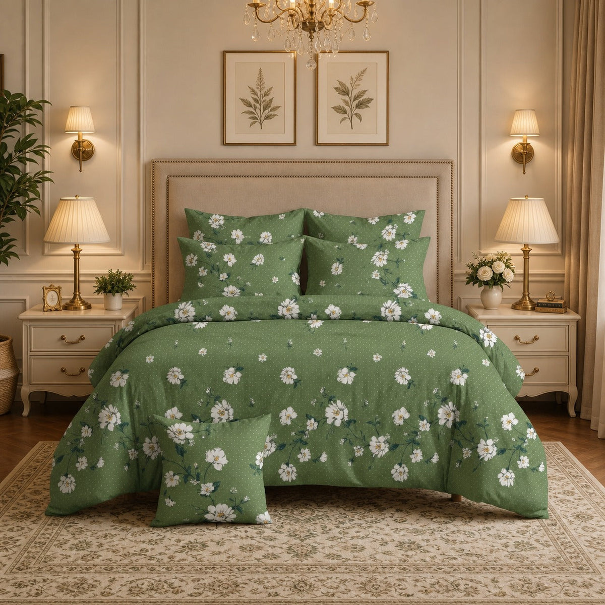 Warwick Comforter Set- 7 Pcs - Aspire Bedding