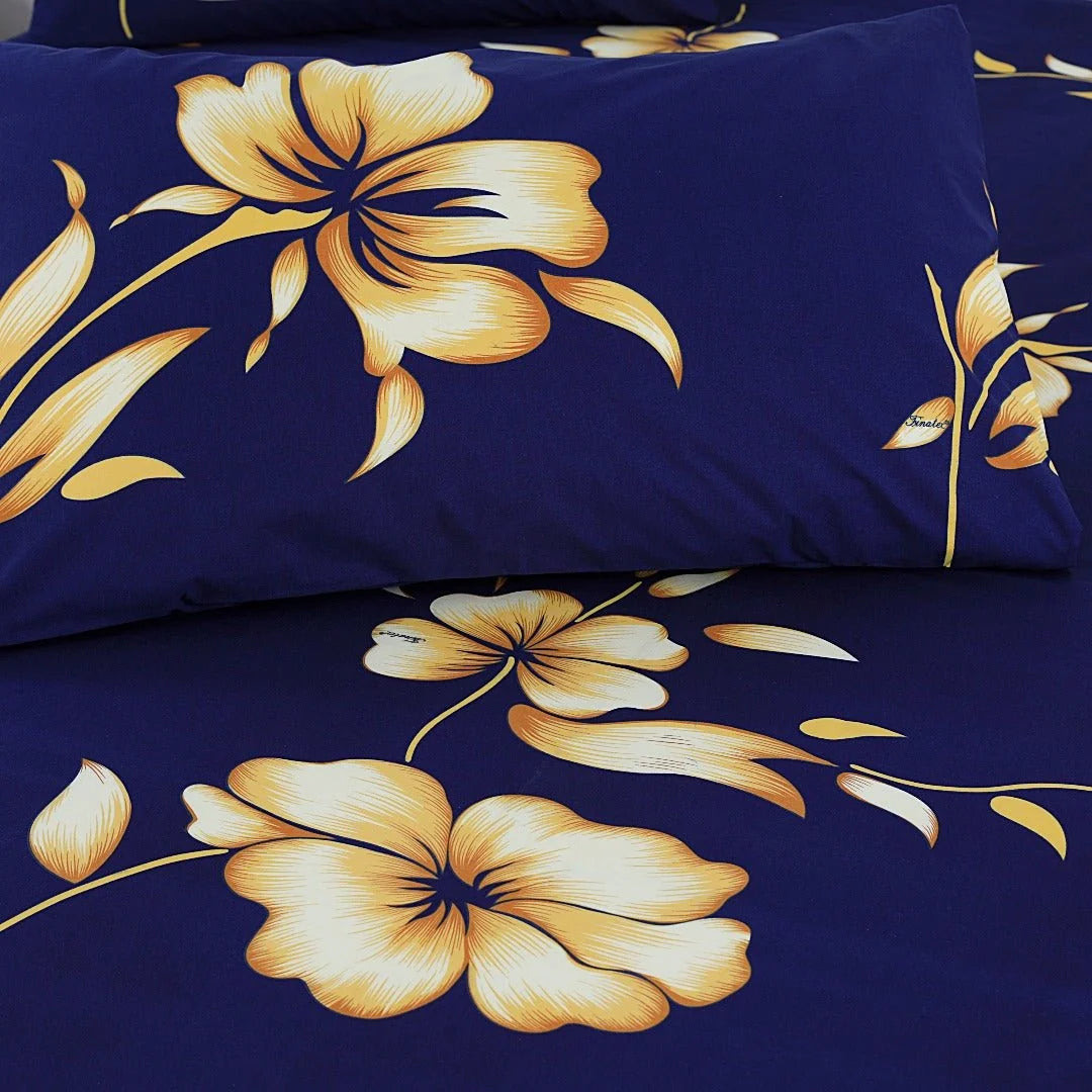 3 Pcs Cotton King Size Bedsheet