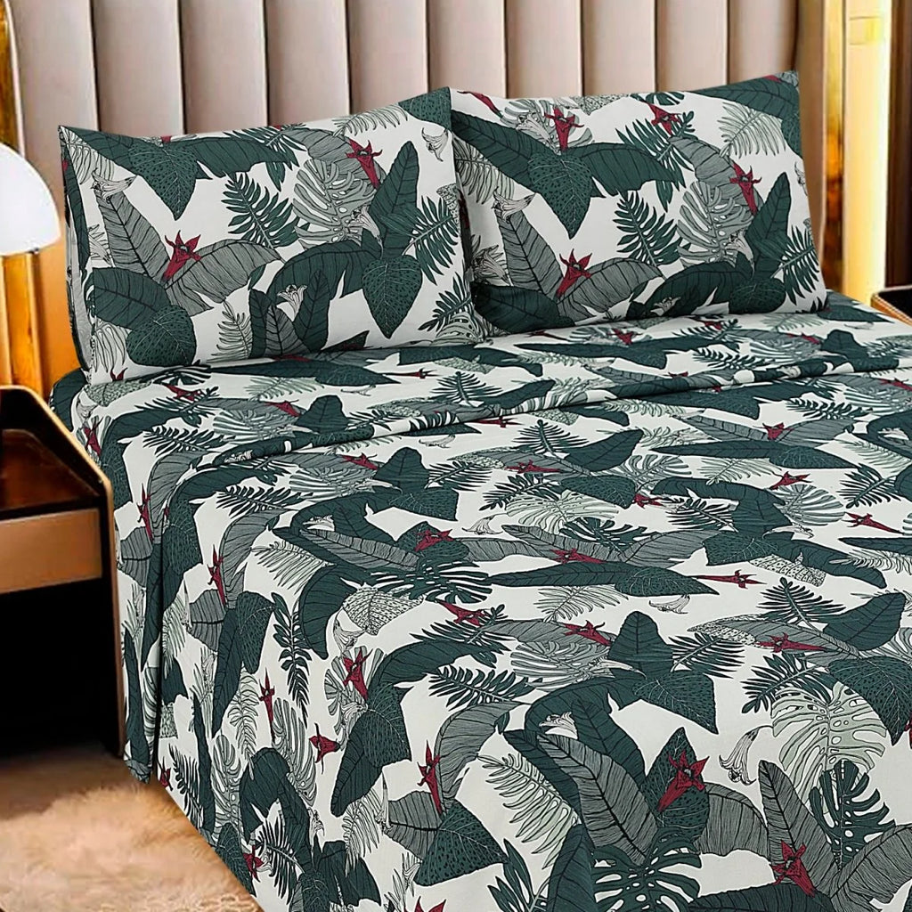 3 Pcs Cotton King Size Bedsheet