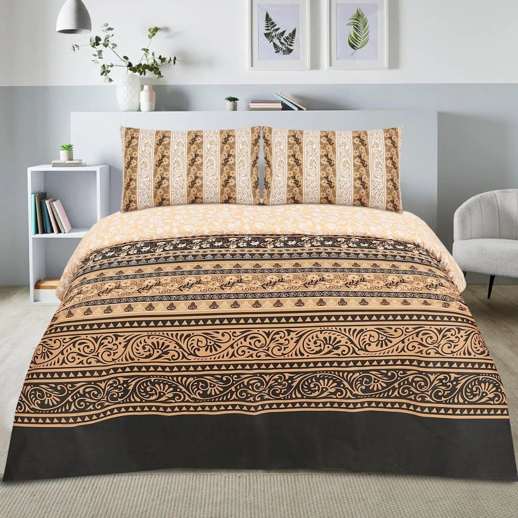 3 Pcs Cotton King Size Bedsheet
